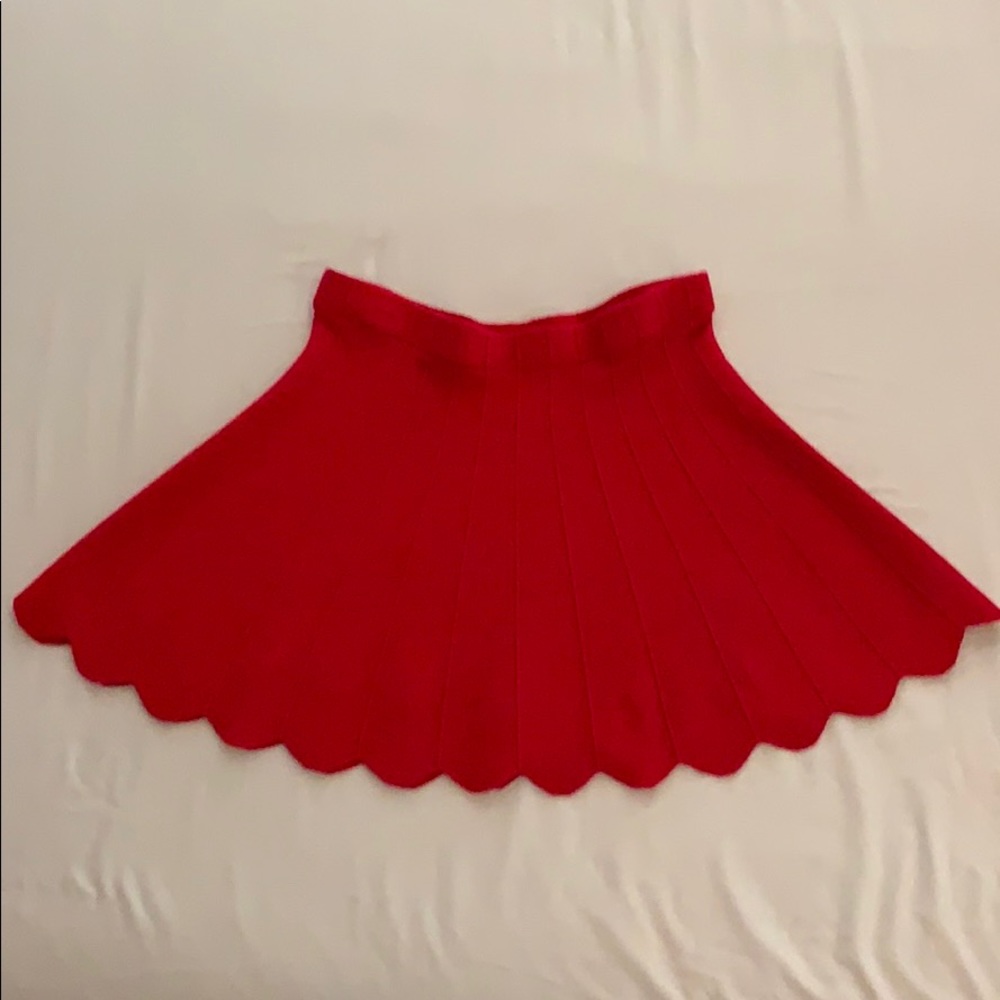 Candie’s, Sweater Skirt, Red, Juniors Large